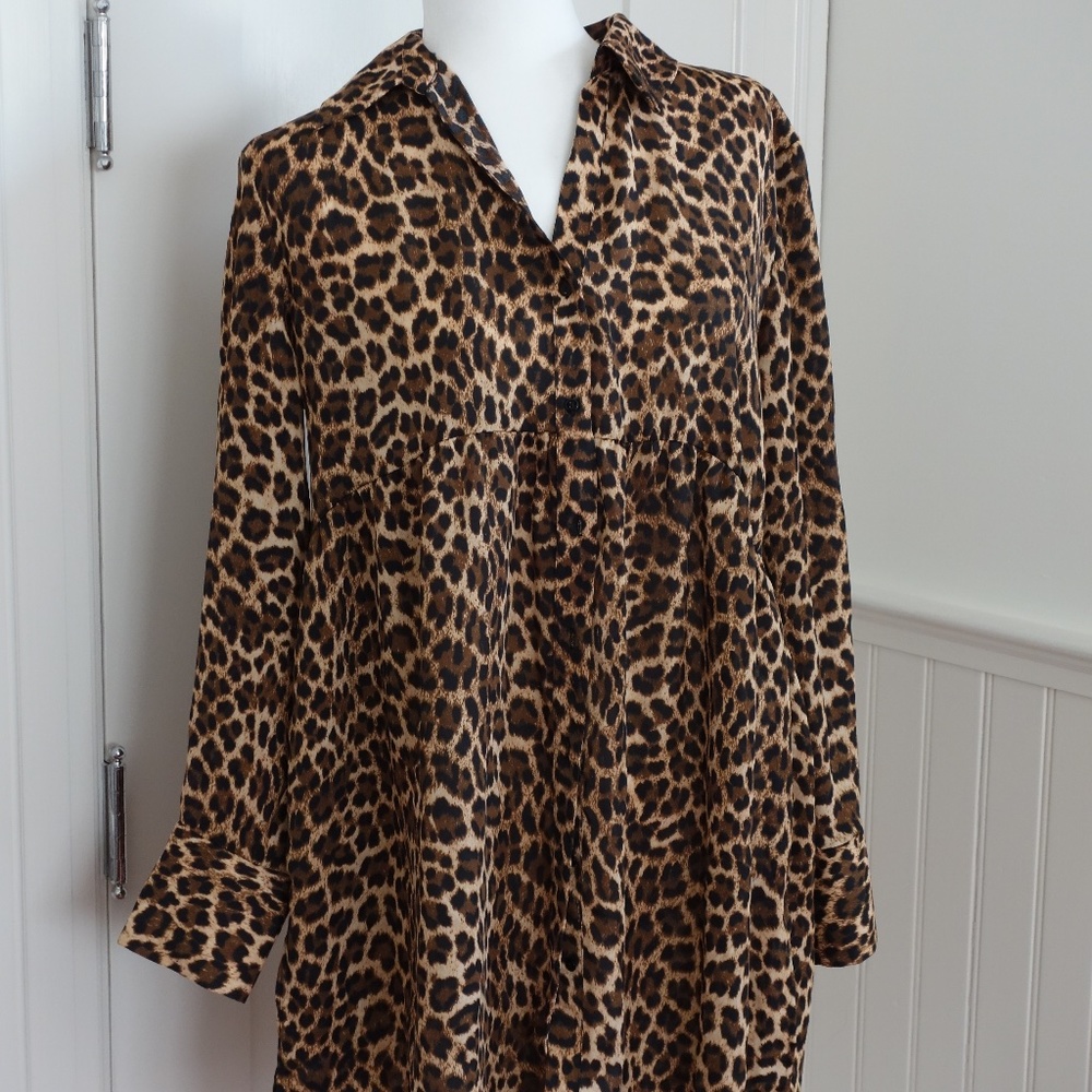 Leopard Shirtdress